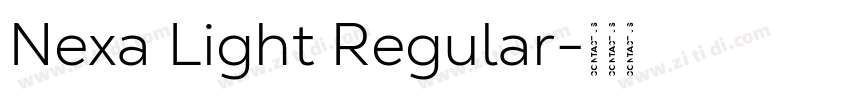 Nexa Light Regular字体转换